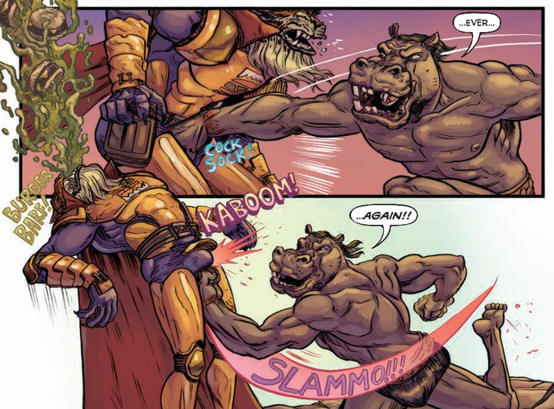 Illustration for article titled Superheroes get hilariously absurd in Ryan Browne’s God Hates Astronauts